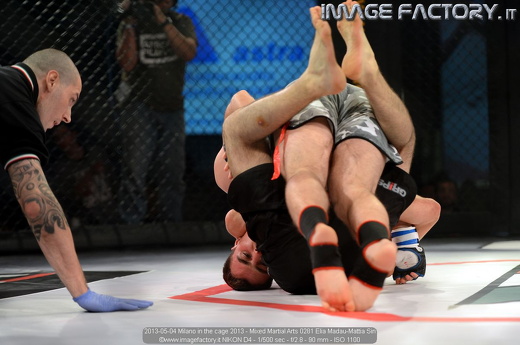 2013-05-04 Milano in the cage 2013 - Mixed Martial Arts 0281 Elia Madau-Mattia Siri